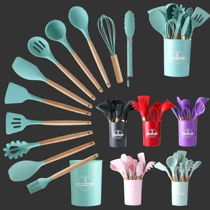 Silicon Spoon Set 12pcs